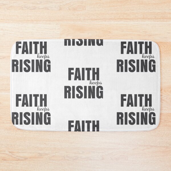 Item preview, Faith Keeps Rising – Christian Faith Typography T-Shirt Design designed and sold by CrossCrafted.