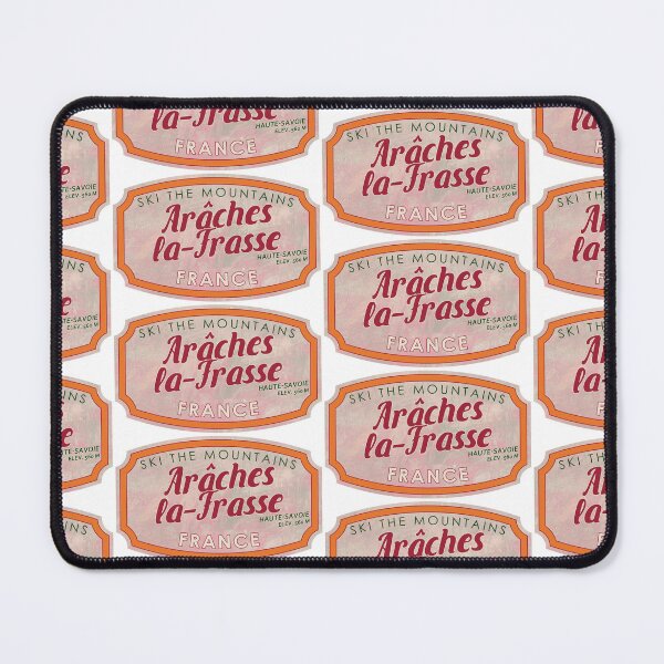 Item preview, Arâches-la-Frasse, France, Haute-Savoie, Ski, textured skiing badge designed and sold by Wanderful-roads.