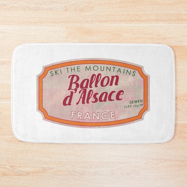 Item preview, Ballon d'Alsace, France, Sewen, Ski, textured skiing badge designed and sold by Wanderful-roads.