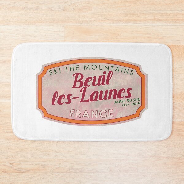 Item preview, Beuil-les-Launes, France, Alpes du Sud, Ski, textured skiing badge designed and sold by Wanderful-roads.