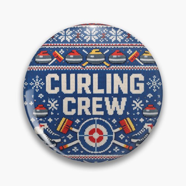 Item preview, Curling Crew Winter Sports Team Knitting Pattern Design designed and sold by Mauswohn.