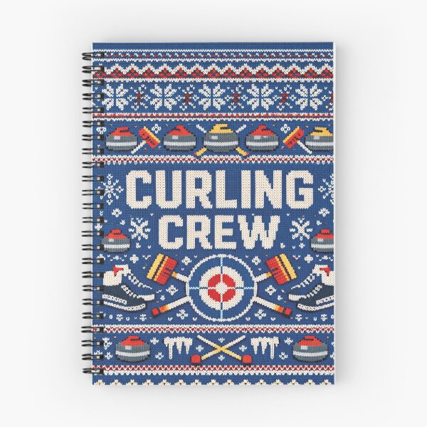 Item preview, Curling Crew Winter Sports Team Knitting Pattern Design designed and sold by Mauswohn.