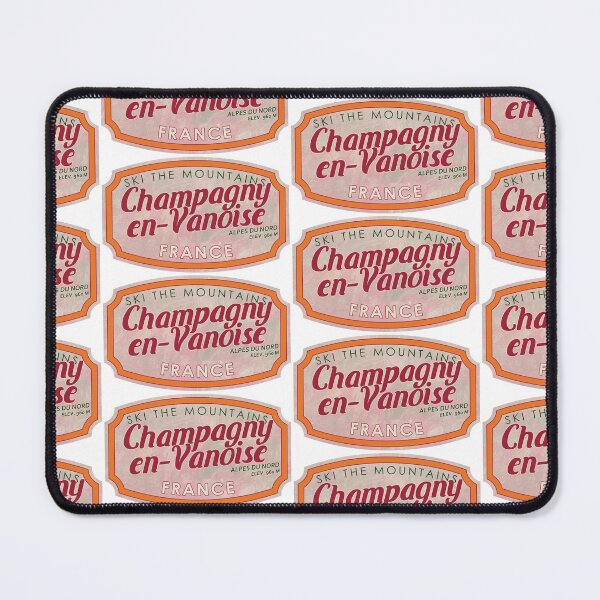 Item preview, Champagny-en-Vanoise, France, Alpes du Nord, Ski, textured skiing badge designed and sold by Wanderful-roads.