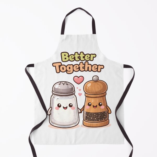 Item preview, Better Together Cute Salt and Pepper Cartoon Design. designed and sold by The-T-In-Retro.