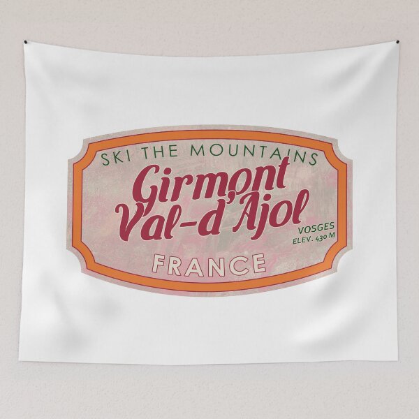 Item preview, Girmont-Val-d'Ajol, France, Vosges, Ski, textured skiing badge designed and sold by Wanderful-roads.