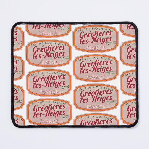 Item preview, Gréolières-les-Neiges, France, Alpes du Sud, Ski, textured skiing badge designed and sold by Wanderful-roads.