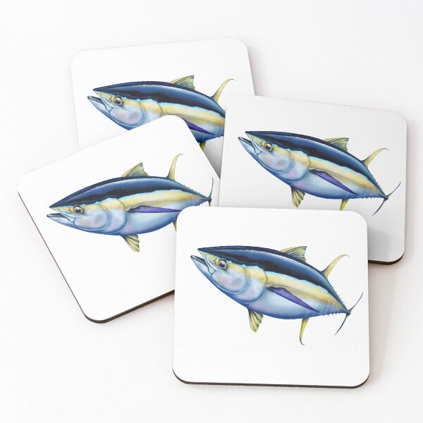 Item preview, Yellowfin Tuna Illustration – Offshore Sportfishing Fish Art designed and sold by Color4Nature.