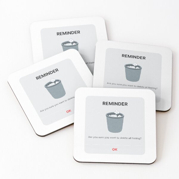 Item preview, Delete All Feeling | Minimalist Digital Reminder Pop-up designed and sold by AVO-SOURCE.