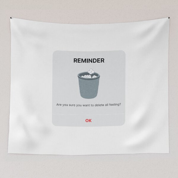 Item preview, Delete All Feeling | Minimalist Digital Reminder Pop-up designed and sold by AVO-SOURCE.