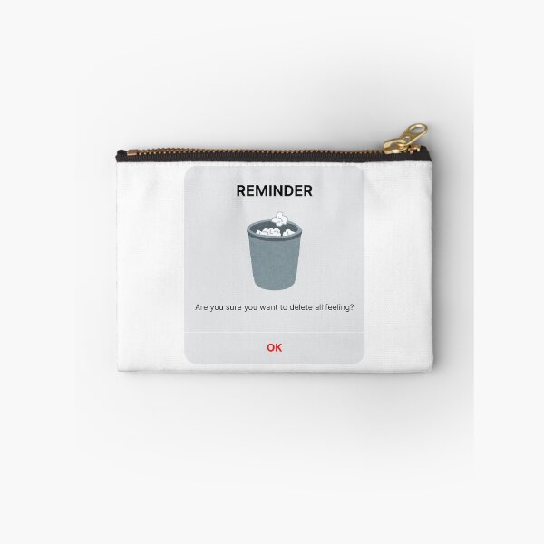 Item preview, Delete All Feeling | Minimalist Digital Reminder Pop-up designed and sold by AVO-SOURCE.