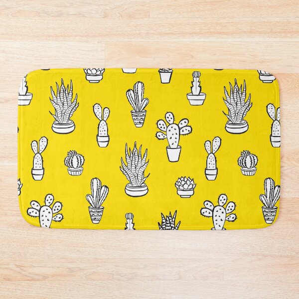 Item preview, Yellow Cactus Pattern – Cute Hand Drawn Succulent Print. Doodle Succulents designed and sold by alijun.