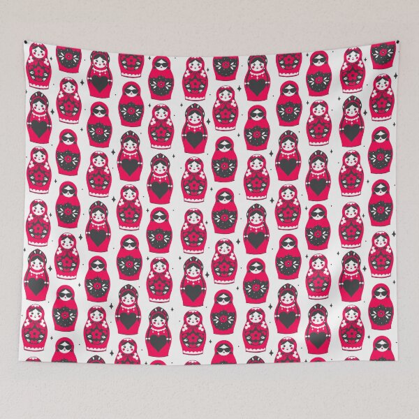 Item preview, nesting dolls with various decorations designed and sold by burbura.