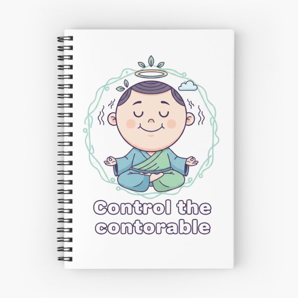 Item preview, Control the Controllable – Minimalist Cartoon Motivational Tee designed and sold by Imaginarium of Chaos falcon88 .