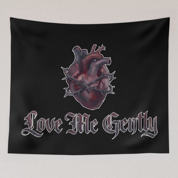 Item preview, Love Me Gently Gothic Heart – Dark Romantic Anatomical Heart Design designed and sold by cr6zym1nd.
