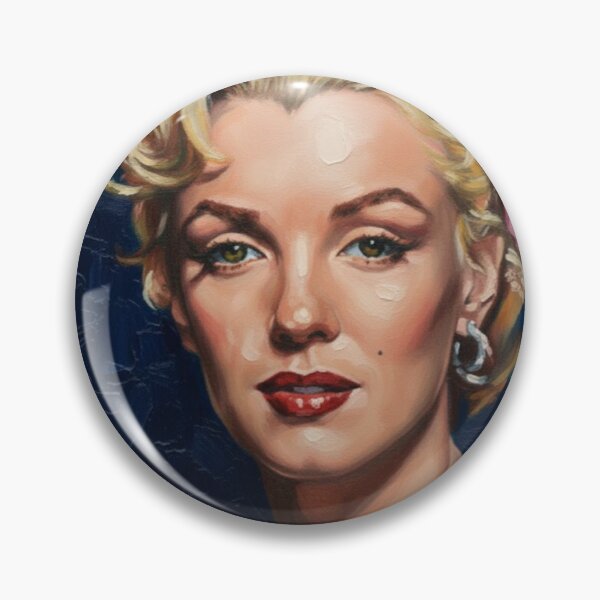 Item preview, Starlet Gaze: Marilyn Monroe Iconic Navy Portrait designed and sold by Art's Diner.
