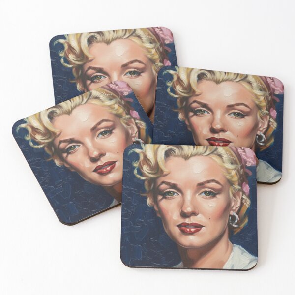 Item preview, Starlet Gaze: Marilyn Monroe Iconic Navy Portrait designed and sold by Art's Diner.