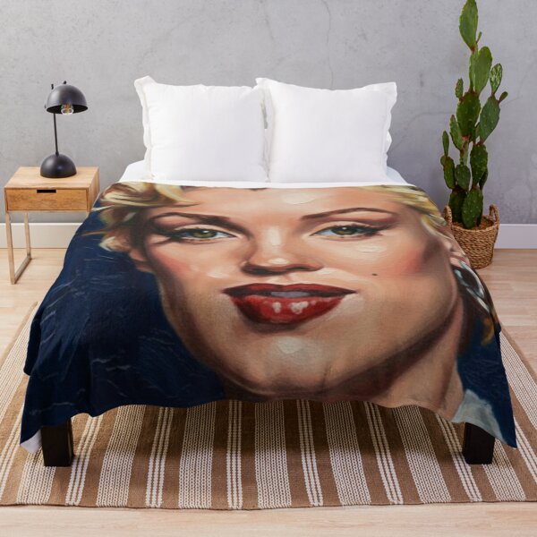 Item preview, Starlet Gaze: Marilyn Monroe Iconic Navy Portrait designed and sold by Art's Diner.