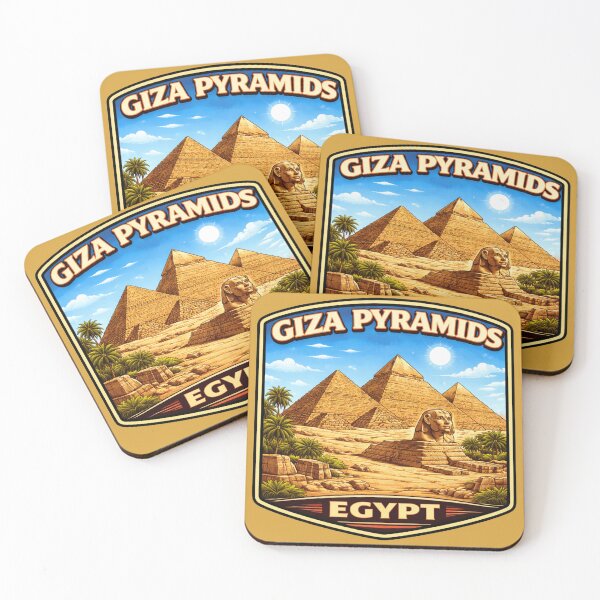 Item preview, Giza Pyramids Egypt - Great Pyramid & Sphinx designed and sold by Myra365Art.