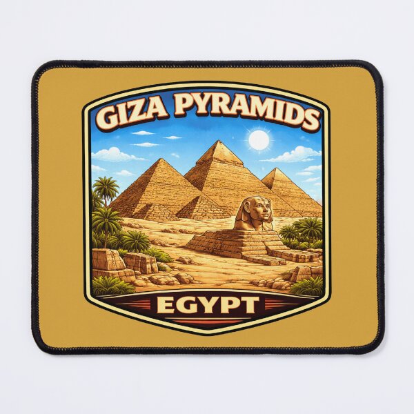 Item preview, Giza Pyramids Egypt - Great Pyramid & Sphinx designed and sold by Myra365Art.