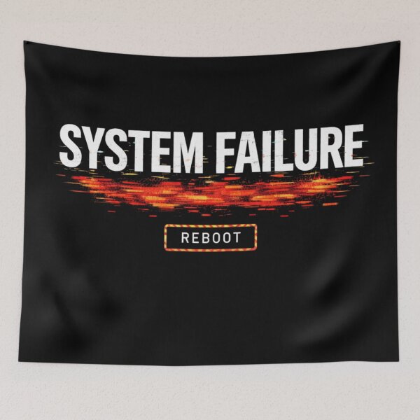 Item preview, System Failure – Glitch Tech Streetwear Graphic Design designed and sold by Ataqhin.