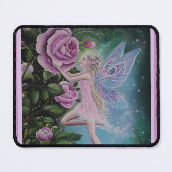 Item preview, Pink rose fairy faerie fantasy designed and sold by Gabriella Szabo.