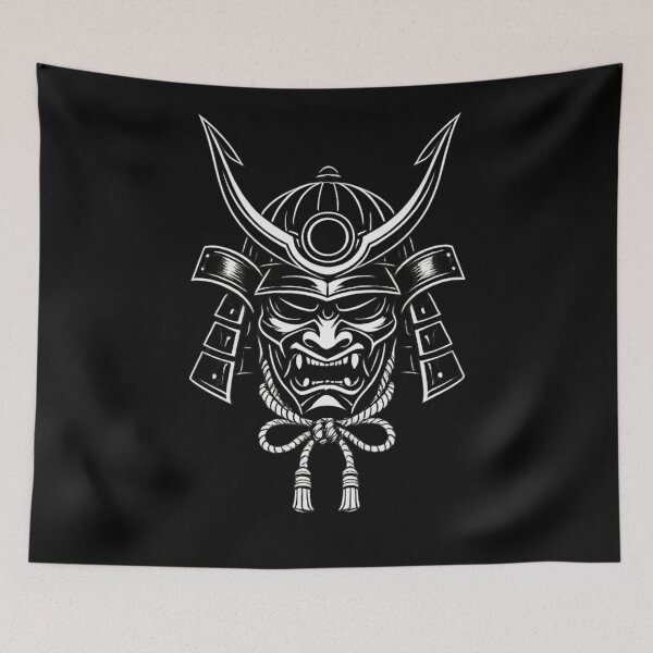 Item preview, Samurai Mask – Japanese Warrior Minimal Graphic Design designed and sold by Ataqhin.