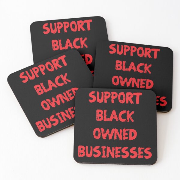 Item preview, SUPPORT BLACK OWNED BUSINESSES (Red Paint) designed and sold by RoyalLuxuryApp.