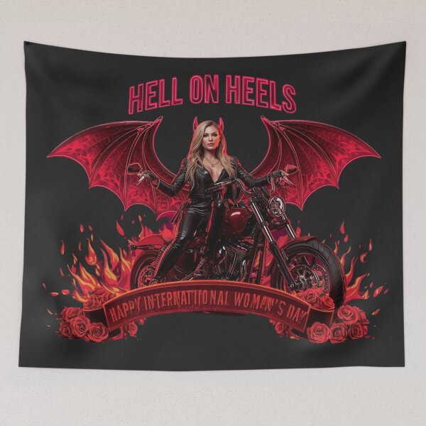 Item preview, Hell on Heels Rider – International Women’s Day Edition designed and sold by YourTrendyTees.
