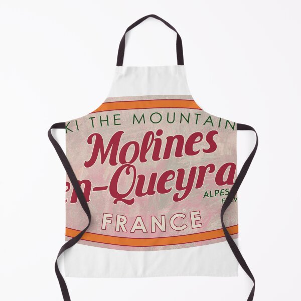 Item preview, Molines-en-Queyras, France, Alpes du Sud, Ski, textured skiing badge designed and sold by Wanderful-roads.
