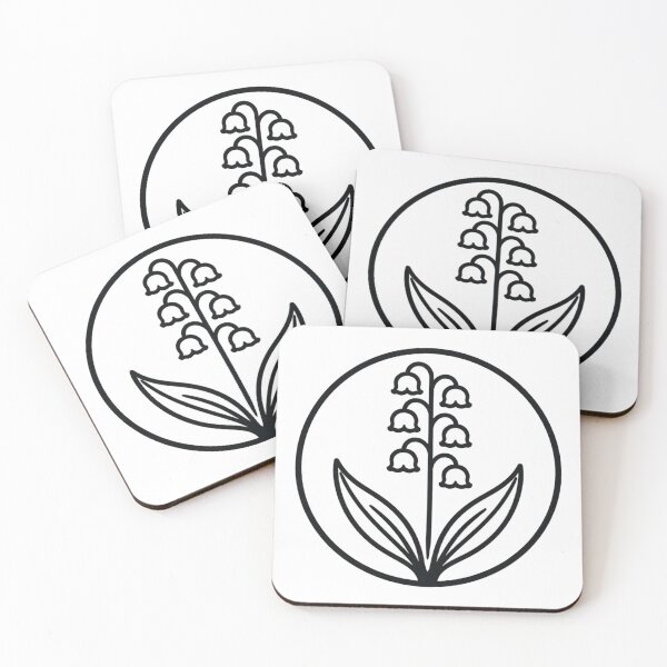 Artikelvorschau, Minimalistische Maiglöckchen-Linienzeichnung entworfen und verkauft von FloraLineStudio.