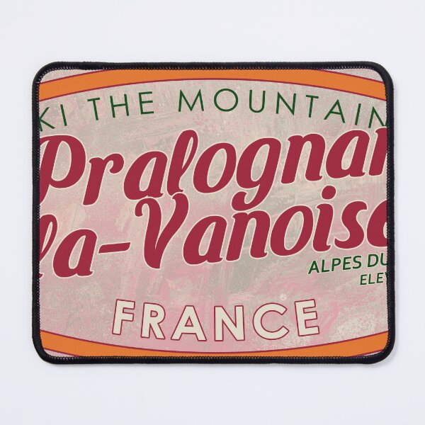 Item preview, Pralognan-la-Vanoise, France, Alpes du Nord, Ski, textured skiing badge designed and sold by Wanderful-roads.