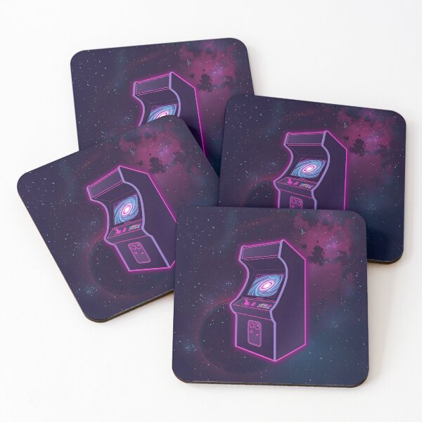Item preview, Cosmic Arcade Portal - Retro Vaporwave Gaming Art Print designed and sold by ThePixelArchive.