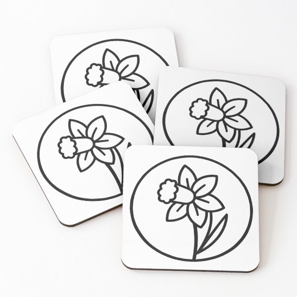 Artikelvorschau, Minimalistische Narzissen-Wildblumen-Linienzeichnung entworfen und verkauft von FloraLineStudio.