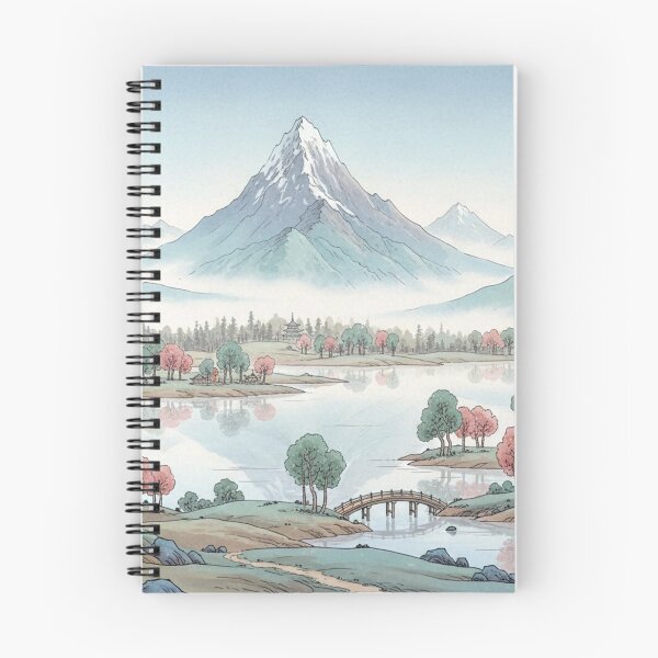 Item preview, Pastel-colored mountain idyll awakens designed and sold by Sigtrix.