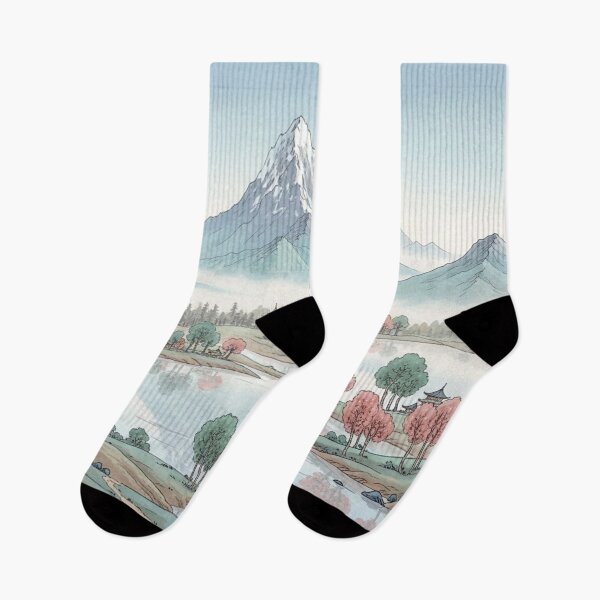Item preview, Pastel-colored mountain idyll awakens designed and sold by Sigtrix.