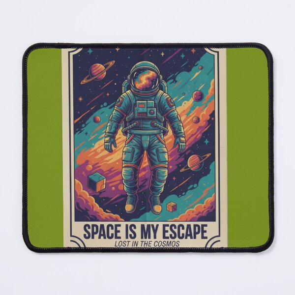 Item preview, Retro Astronaut Space Escape Futuristic Vintage Poster designed and sold by Dariusz.K.