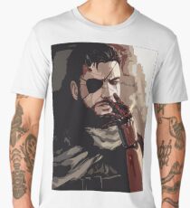 Metal Gear Solid V - (MGSV) | Snake Smoking Men's Premium T-Shirt