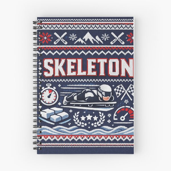 Item preview, Skeleton Winter Sports Ice Channel Speed Knitting Pattern Design designed and sold by Mauswohn.