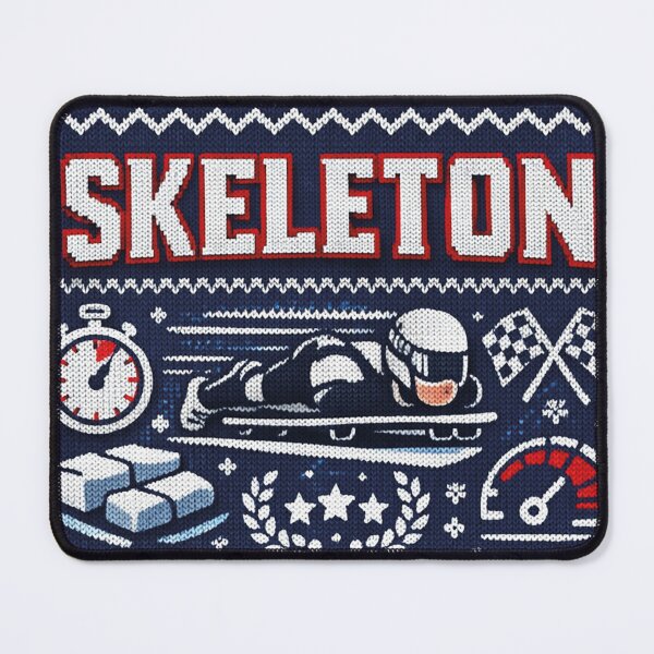 Item preview, Skeleton Winter Sports Ice Channel Speed Knitting Pattern Design designed and sold by Mauswohn.