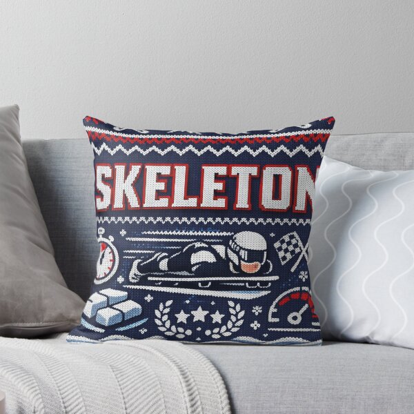 Item preview, Skeleton Winter Sports Ice Channel Speed Knitting Pattern Design designed and sold by Mauswohn.