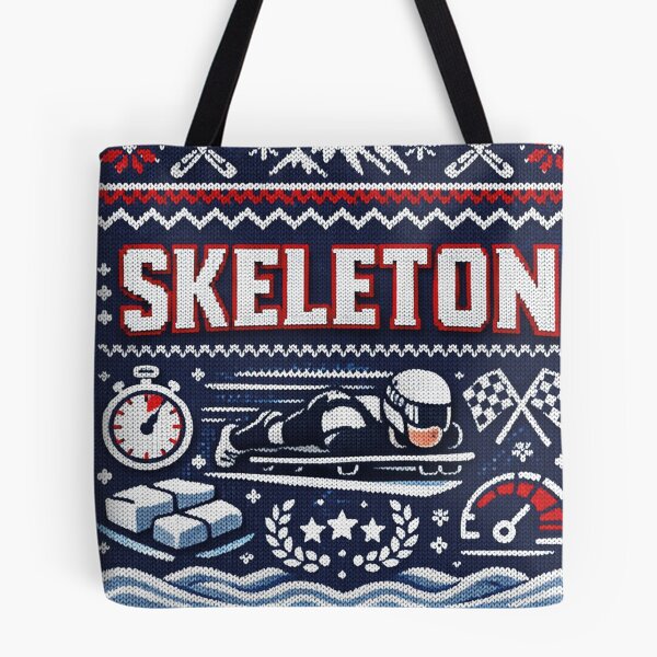 Item preview, Skeleton Winter Sports Ice Channel Speed Knitting Pattern Design designed and sold by Mauswohn.