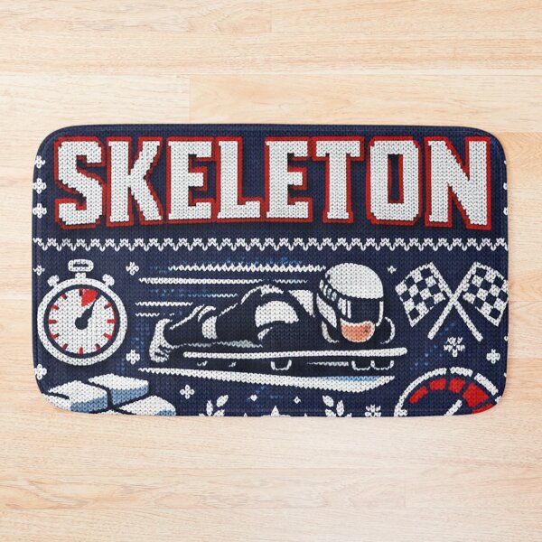 Item preview, Skeleton Winter Sports Ice Channel Speed Knitting Pattern Design designed and sold by Mauswohn.