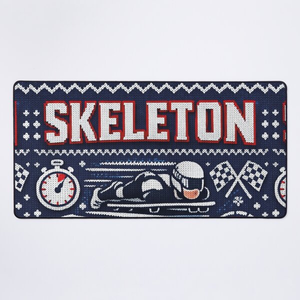 Item preview, Skeleton Winter Sports Ice Channel Speed Knitting Pattern Design designed and sold by Mauswohn.