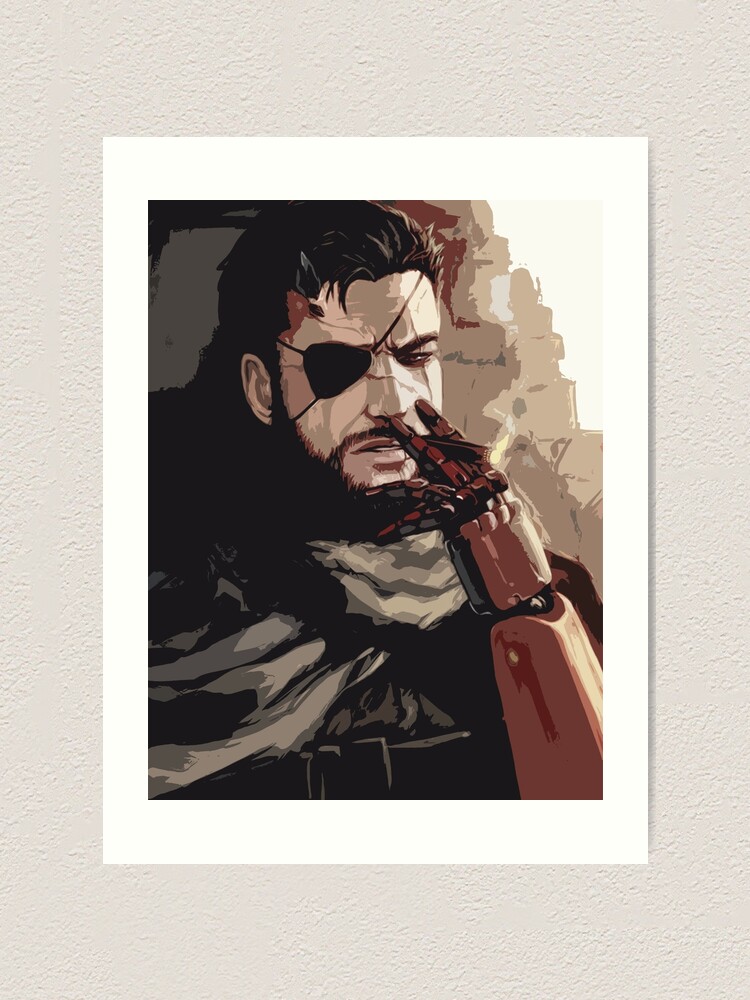 Metal Gear Solid V Mgsv Snake Smoking Art Print By Aboutabove Redbubble