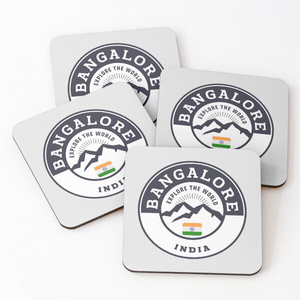 Item preview, Bangalore India | Black and White Travel Crest designed and sold by World Designs.
