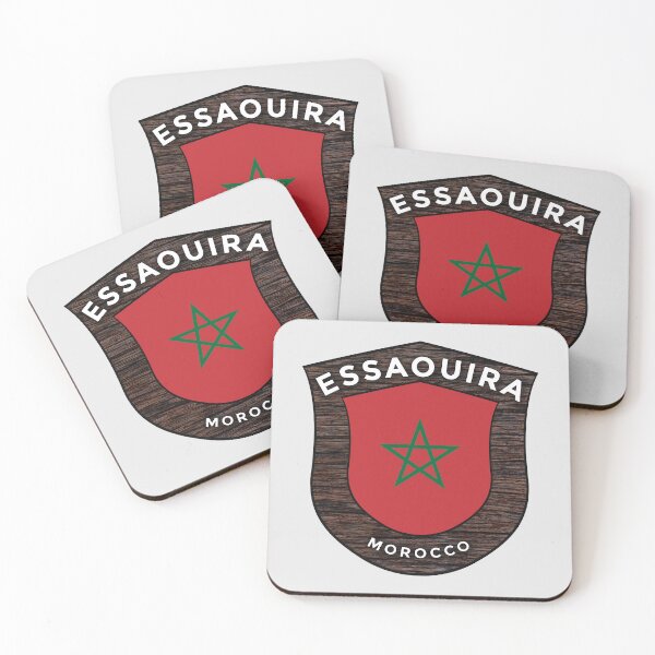 Item preview, Essaouira Morocco | Flag Shield Travel Emblem designed and sold by World Designs.