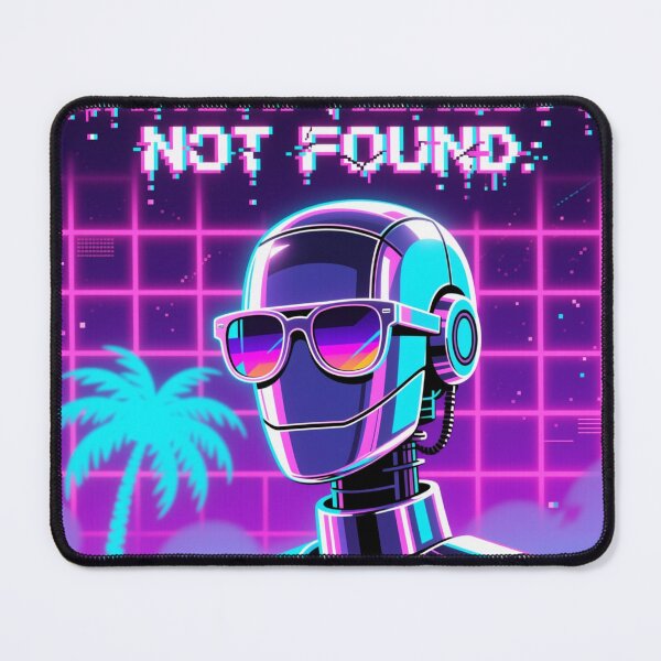 Item preview, Retrowave Synthwave Robot Error Reality Not Found designed and sold by Dariusz.K.
