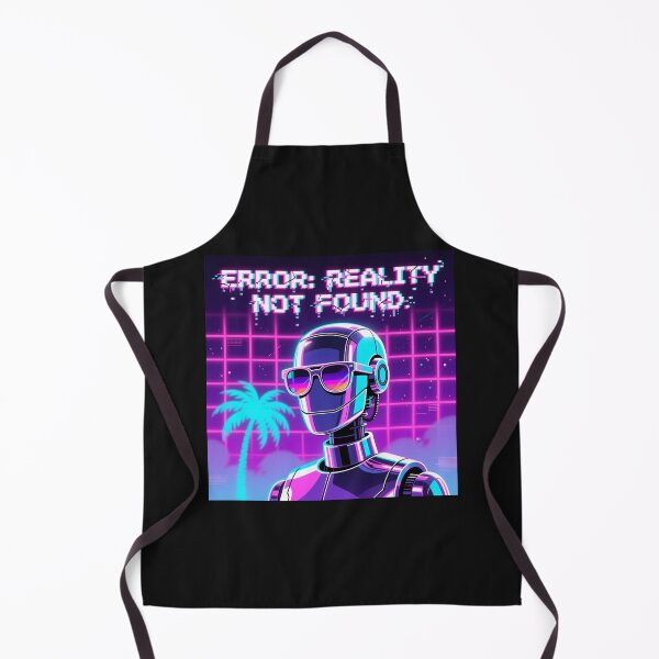 Item preview, Retrowave Synthwave Robot Error Reality Not Found designed and sold by Dariusz.K.