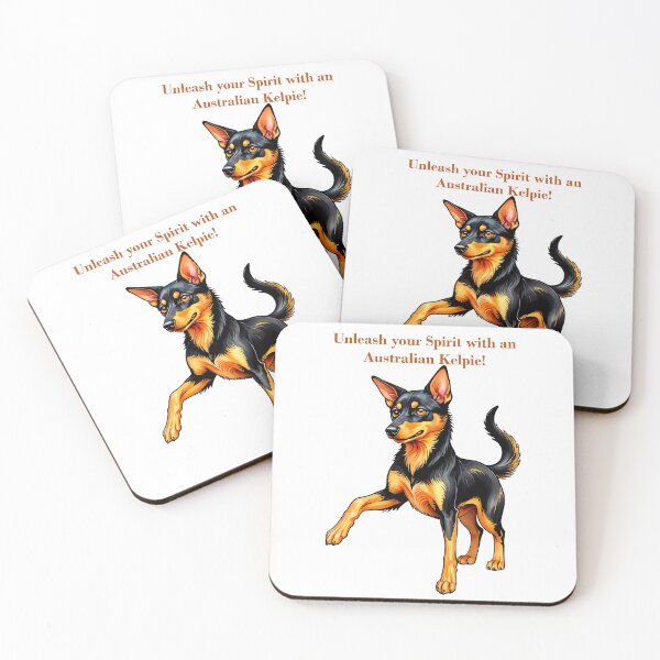 Item preview, Unleash your spirit with an Australian Kelpie designed and sold by Kestrelle.