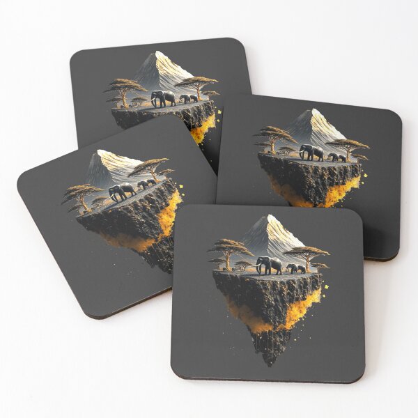 Item preview, Elemental Gold: The Majestic Five -elephant– Carbon Edition designed and sold by Shift-Bloom.